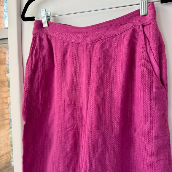 New Free People Banita Linen Wide Leg Pants Set Pink Small - Picture 6 of 12